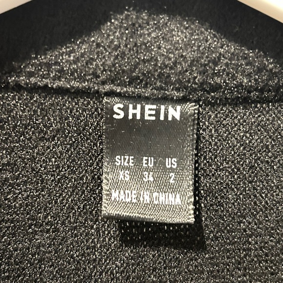 SHEIN Button Front Drop Shoulder Coat with Side Pockets - Picture 3 of 4